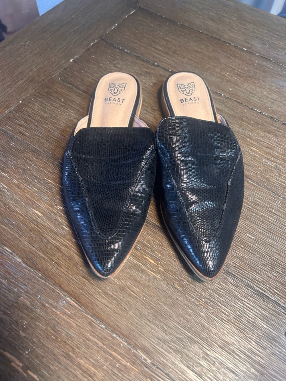 Beast Fashion black mules size 8.5 - Picture 2 of 8
